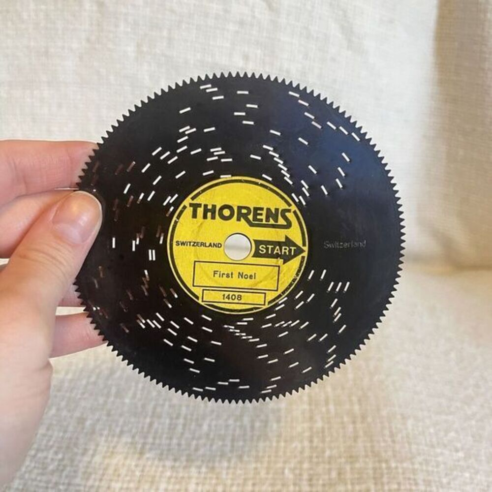 Thorens Switzerland 4 1/2" Disc Classic‎ Christmas Music #1408 First Noel